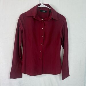 Express Red Button Up Top | Women’s Size 5/6 | Good Condition